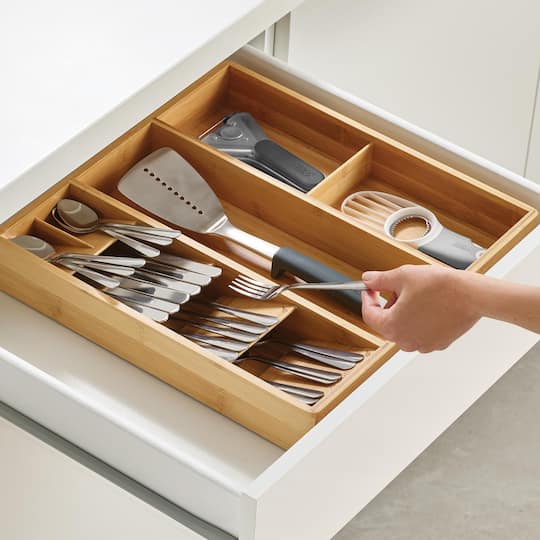 Joseph Joseph DrawerStore Bamboo Cutlery, Utensil & Gadget Organizer